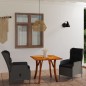 Set Mobili da Pranzo per Giardino 3 pz Grigio Chiaro Set Mobili da Pranzo per Giardino 3 pz Grigio Chiaro