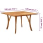 Set Mobili da Pranzo per Giardino 5 pz Marrone Set Mobili da Pranzo per Giardino 5 pz Marrone