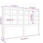 Testiera per Letto Bianca 156x4x100 cm Legno Massello di Pino Testiera per Letto Bianca 156x4x100 cm Legno Massello di Pino