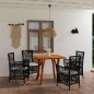 Set Mobili da Pranzo per Giardino 5 pz Marrone Set Mobili da Pranzo per Giardino 5 pz Marrone