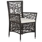 Set Mobili da Pranzo per Giardino 5 pz Marrone Set Mobili da Pranzo per Giardino 5 pz Marrone