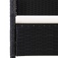 Set Mobili da Pranzo per Giardino 3 pz Nero Set Mobili da Pranzo per Giardino 3 pz Nero