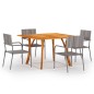 Set Mobili da Pranzo per Giardino 5 pz Antracite Set Mobili da Pranzo per Giardino 5 pz Antracite