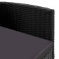 Set Mobili da Pranzo per Giardino 3 pz Nero Set Mobili da Pranzo per Giardino 3 pz Nero