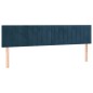 vidaXL Testiera 2 pz Blu Scuro 80x5x78/88 cm in Velluto