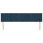 vidaXL Testiera 2 pz Blu Scuro 80x5x78/88 cm in Velluto