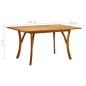 Set Mobili da Pranzo per Giardino 5 pz Beige