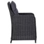 Set Mobili da Pranzo per Giardino 5 pz Nero Set Mobili da Pranzo per Giardino 5 pz Nero