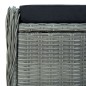 vidaXL Set Mobili da Pranzo per Giardino 7 pz Grigio Chiaro