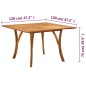 Set Mobili da Pranzo per Giardino 5 pz Grigio Scuro