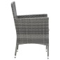 Set Mobili da Pranzo per Giardino 5 pz Grigio Set Mobili da Pranzo per Giardino 5 pz Grigio