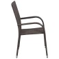 Set Mobili da Pranzo per Giardino 7 pz Marrone Set Mobili da Pranzo per Giardino 7 pz Marrone