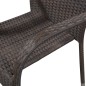 Set Mobili da Pranzo per Giardino 7 pz Marrone Set Mobili da Pranzo per Giardino 7 pz Marrone