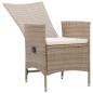 Set Mobili da Pranzo per Giardino 5 pz Beige Set Mobili da Pranzo per Giardino 5 pz Beige