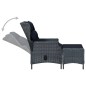 Set Mobili da Pranzo per Giardino 7 pz Grigio Scuro Set Mobili da Pranzo per Giardino 7 pz Grigio Scuro