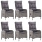 vidaXL Set da Pranzo da Giardino 7 pz Grigio vidaXL Set da Pranzo da Giardino 7 pz Grigio