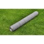Recinzione in Rete per Pollaio Acciaio Zincato 25x0,75m Argento Recinzione in Rete per Pollaio Acciaio Zincato 25x0,75m Argento