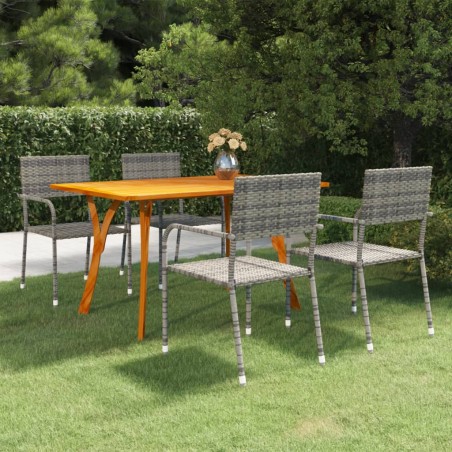 Set Mobili da Pranzo per Giardino 5 pz Antracite