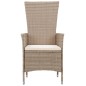 Set Mobili da Pranzo per Giardino 5 pz Beige Set Mobili da Pranzo per Giardino 5 pz Beige