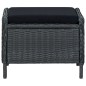Set Mobili da Pranzo per Giardino 7 pz Grigio Scuro
