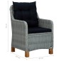 Set Mobili da Pranzo per Giardino 5 pz Grigio Chiaro Set Mobili da Pranzo per Giardino 5 pz Grigio Chiaro