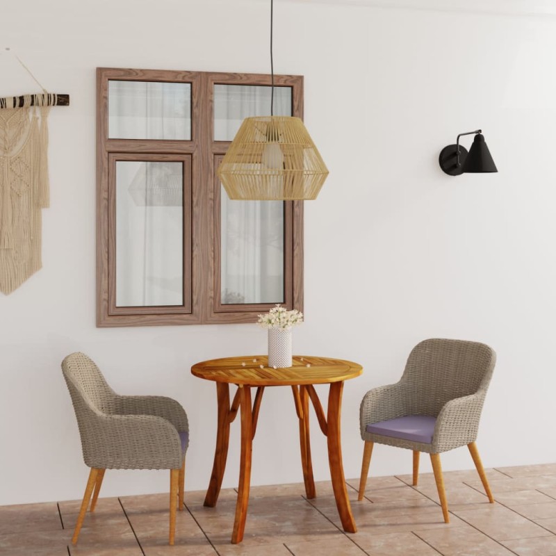 Set Mobili da Pranzo per Giardino 3 pz Marrone Set Mobili da Pranzo per Giardino 3 pz Marrone