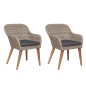 Set Mobili da Pranzo per Giardino 3 pz Marrone Set Mobili da Pranzo per Giardino 3 pz Marrone