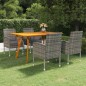 Set Mobili da Pranzo per Giardino 5 pz Antracite Set Mobili da Pranzo per Giardino 5 pz Antracite