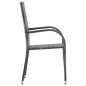 Set Mobili da Pranzo per Giardino 3 pz Grigio Set Mobili da Pranzo per Giardino 3 pz Grigio