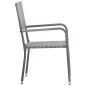 Set Mobili da Pranzo da Giardino 5 pz in Polyrattan Antracite Set Mobili da Pranzo da Giardino 5 pz in Polyrattan Antracite
