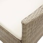 Set Mobili da Pranzo per Giardino 3 pz Beige Set Mobili da Pranzo per Giardino 3 pz Beige