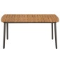 Set Mobili da Pranzo Giardino 7 pz in Polyrattan Marrone Set Mobili da Pranzo Giardino 7 pz in Polyrattan Marrone