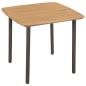Set Mobili da Pranzo da Giardino 5 pz in Polyrattan Antracite Set Mobili da Pranzo da Giardino 5 pz in Polyrattan Antracite