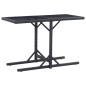 vidaXL Set Mobili da Pranzo per Giardino 3 pz Nero vidaXL Set Mobili da Pranzo per Giardino 3 pz Nero