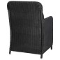 Set Mobili da Pranzo per Giardino 5 pz Nero Set Mobili da Pranzo per Giardino 5 pz Nero