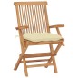 vidaXL Sedie Giardino con Cuscini Bianco Crema 8pz Legno Massello Teak vidaXL Sedie Giardino con Cuscini Bianco Crema 8pz Legno Massello Teak