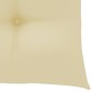 Sedie da Giardino 6 pz e Cuscini Bianco Crema Massello di Teak Sedie da Giardino 6 pz e Cuscini Bianco Crema Massello di Teak