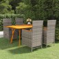 Set Mobili da Pranzo per Giardino 5 pz Grigio Set Mobili da Pranzo per Giardino 5 pz Grigio