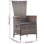 Set Mobili da Pranzo per Giardino 5 pz Grigio Set Mobili da Pranzo per Giardino 5 pz Grigio