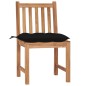 Sedie da Giardino con Cuscini 8 pz in Legno Massello di Teak Sedie da Giardino con Cuscini 8 pz in Legno Massello di Teak