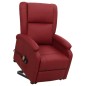 Poltrona Alzapersona Rosso Vino Similpelle