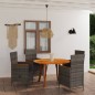 Set Mobili da Pranzo per Giardino 5 pz Grigio Set Mobili da Pranzo per Giardino 5 pz Grigio
