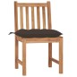 Sedie da Giardino 6 pz con Cuscini in Legno Massello di Teak Sedie da Giardino 6 pz con Cuscini in Legno Massello di Teak