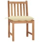Sedie da Giardino con Cuscini 8 pz in Legno Massello di Teak Sedie da Giardino con Cuscini 8 pz in Legno Massello di Teak