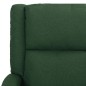 Poltrona Alzapersona Massaggiante Verde Scuro Tessuto
