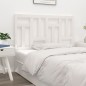 Testiera per Letto Bianca 125,5x4x100 cm Legno Massello di Pino Testiera per Letto Bianca 125,5x4x100 cm Legno Massello di Pino