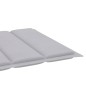 Lettini Prendisole 2 pz con Tavolo e Cuscino Grigio in Teak Lettini Prendisole 2 pz con Tavolo e Cuscino Grigio in Teak