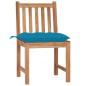 vidaXL Sedie da Giardino con Cuscini 8 pz in Legno Massello di Teak vidaXL Sedie da Giardino con Cuscini 8 pz in Legno Massello di Teak