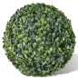 Sfere di Bosso 2 pz Arte Topiaria con Foglie 35 cm Sfere di Bosso 2 pz Arte Topiaria con Foglie 35 cm
