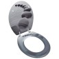 Sedile WC in MDF con Coperchio Design Pietre Sedile WC in MDF con Coperchio Design Pietre